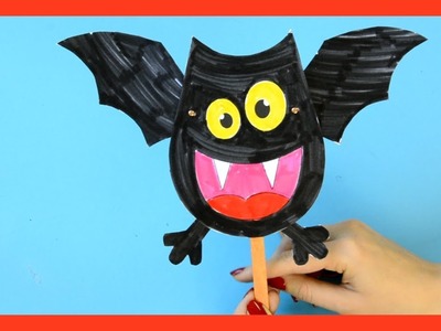 Movable Bat Paper Doll  - fun Halloween crafts for kids
