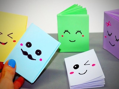 No Glue Mini Notebooks ???? DIY Paper Crafts [Life Hacks]