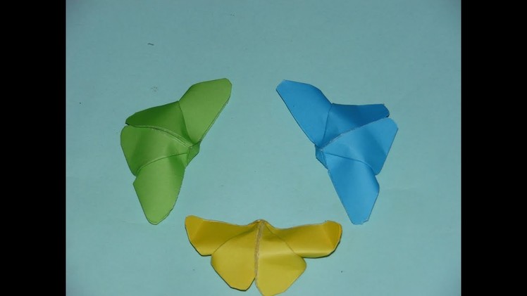 Origami Butterfly: How to fold a butterfly out of paper - DIY Room & Wall Decor - Easy tutorial