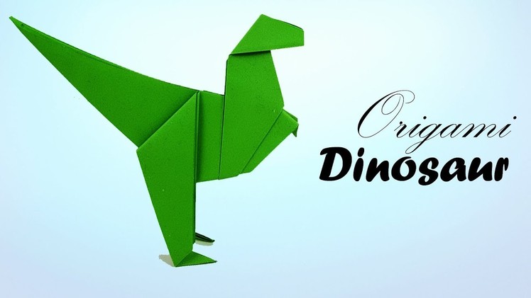 Origami Paper Dinosaur [Dino] - How To Make an Easy Dinosaur or Dragon T-Rex for kids - Paper Work.