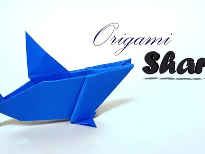 Origami Shark - How to make Shark with Paper? Baby Shark for kid. Origami Shark Tutorial- Paper Work