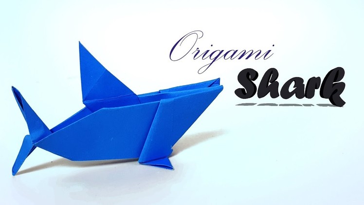 Origami Shark - How to make Shark with Paper? Baby Shark for kid. Origami Shark Tutorial- Paper Work