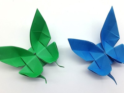 Paper Butterfly making instruction - How to make an origami Butterfly easy step by step