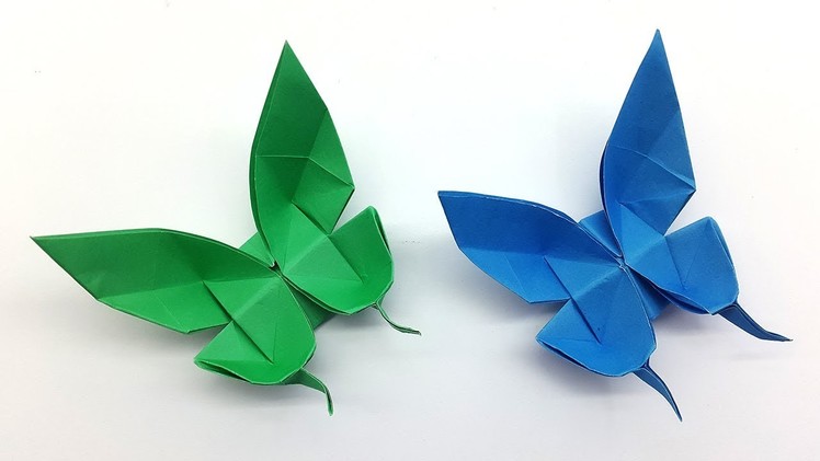 Paper Butterfly making instruction - How to make an origami Butterfly easy step by step