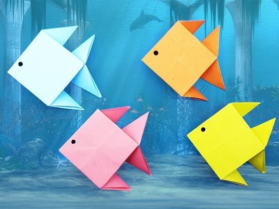 Paper Fish making instruction - How to make an Origami Fish step by step