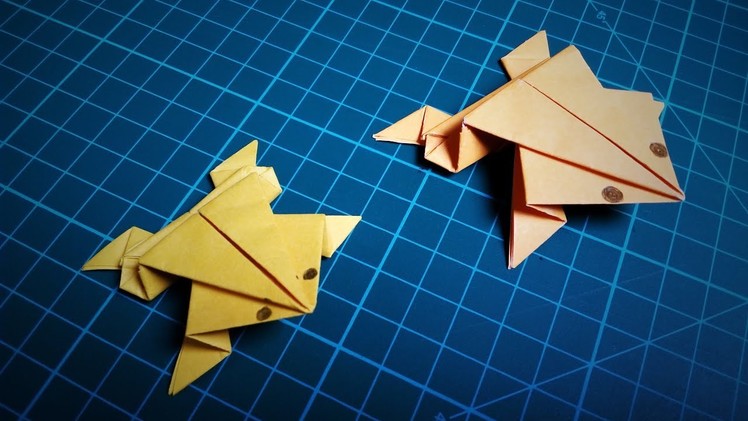 Paper Frog | How To Make an Origami Frog That Jumps