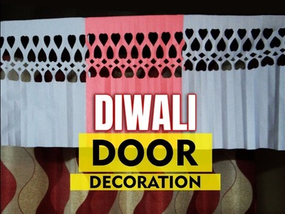 Paper jhalar design | diwali decoration with paper door hanging
