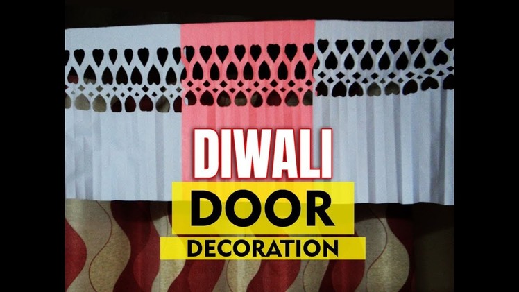 Paper jhalar design | diwali decoration with paper door hanging