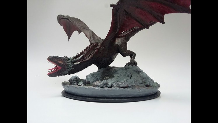 Paper Mache Drogon from Game of Thrones - Paper Hands