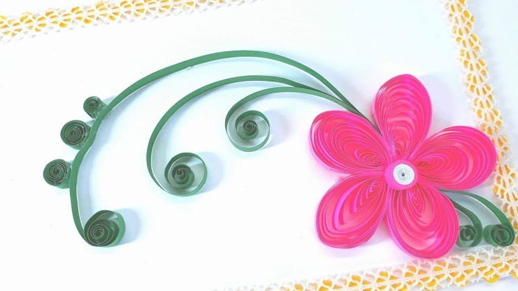 Paper Quilling Greeting Cards - Flower Hand Works - Crafts - Greeting Cards Flower