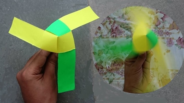पेपर से पंखा ||How to make paper fan in easy steps|| very fast swing #1