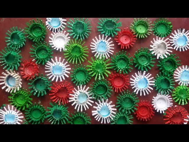 প্লাস্টিক বোতলের মুখ দিয়ে সুন্দর ফুল বানানো শিখুন  How to make a Flowers with plastic bottle caps