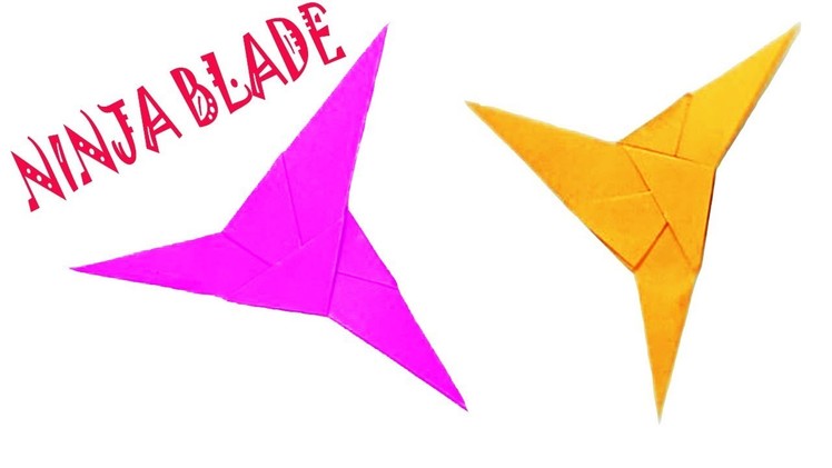 Triple Blade Ninja Easy Origami | How To Make A Paper Ninja Star - Three Point Ninja Star For Kids