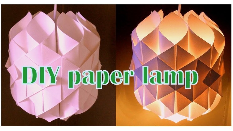 Wow!! How to Make a DIY  paper lamp |