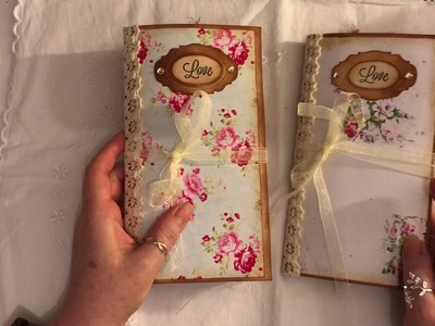 2 travelers Notebooks, stuffed christmas paper bag Nectars Creations A Tattered Dream ARTYmaze