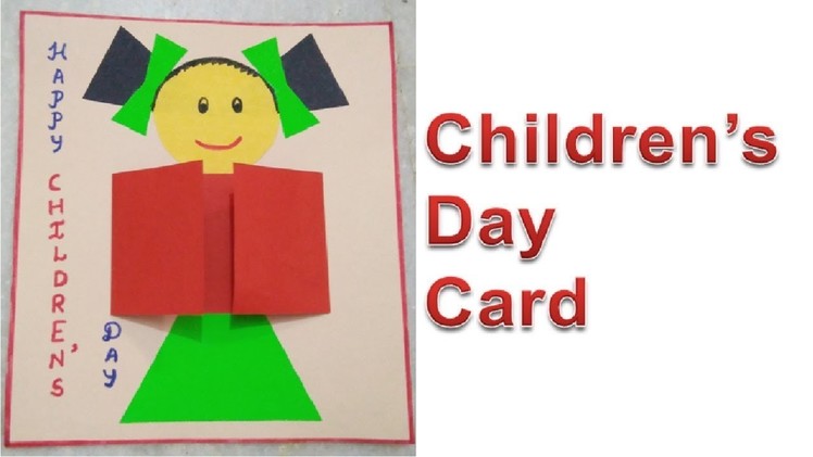 Children's Day Greeting Card making idea | DIY Handmade Card for Children Day | #TukkuTV