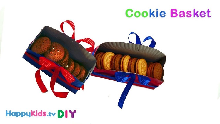 DIY Cookie Basket | Paper Crafts | Recycled Art | Kid's Crafts and Activities | Happykids DIY