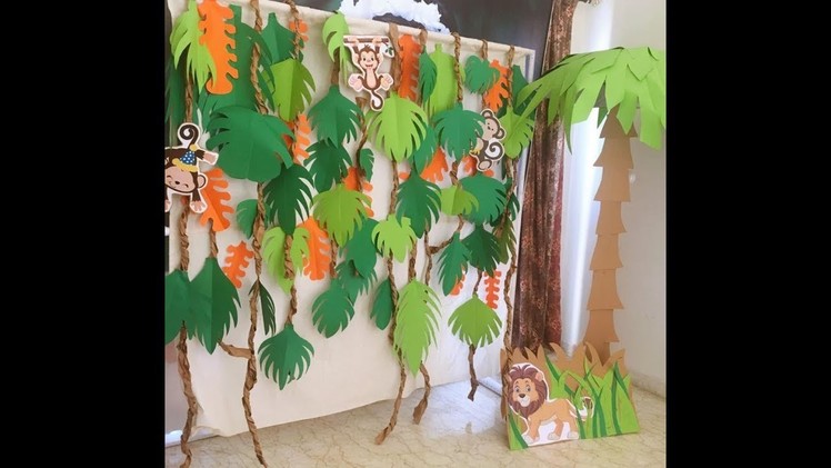 DIY crafts - forest animals theme - kids birthday party decoration