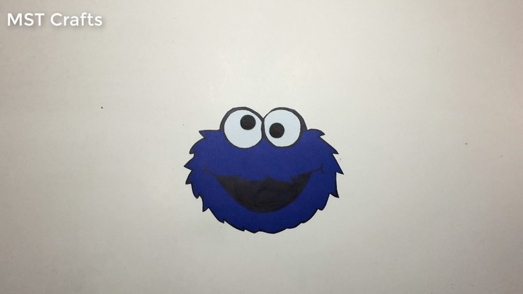 DIY crafts: Paper open sesame Cookie Monster (very EASY) | MST Crafts