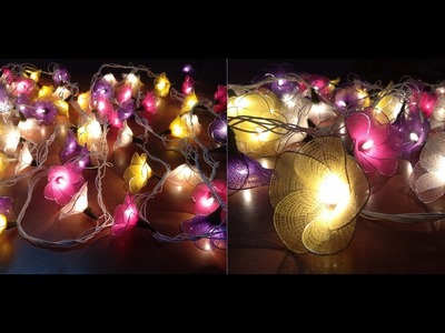 DIY.diwali decoration nylon stocking flower light set