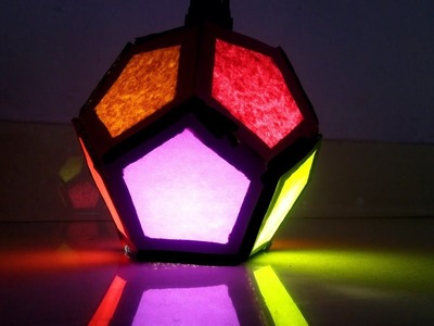 Diy Diwali lantern (Multicolor) || Diwali decoration lantern || Cardboard decoration lanther