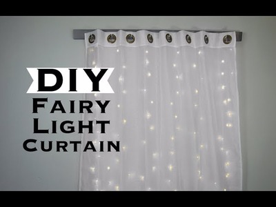 DIY FAIRY LIGHT CURTAIN