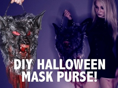 DIY Halloween Costume Wolf Mask Purse Easy & Fun!