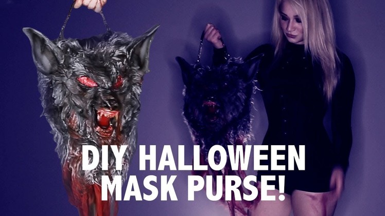 DIY Halloween Costume Wolf Mask Purse Easy & Fun!