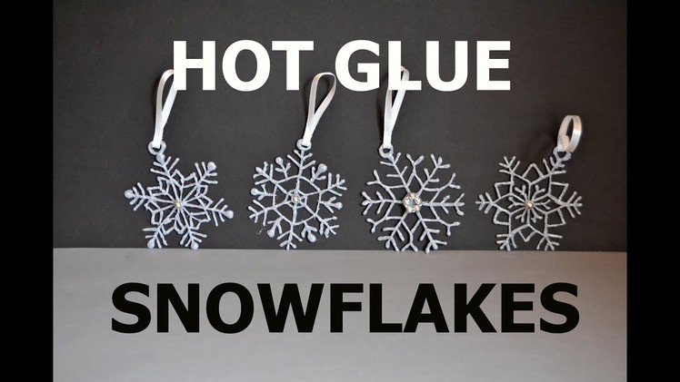 DIY Hot Glue Snowflakes - Try Lovely DIY