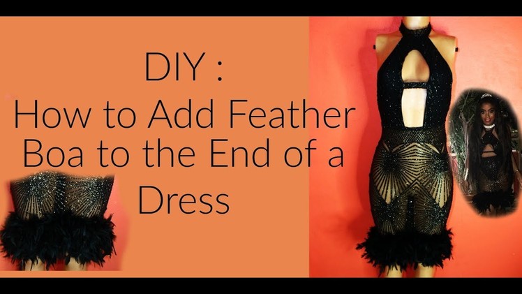 DIY: How To Add Feathers To A Dress | DIYwithFranz