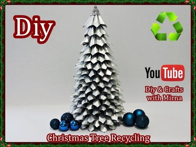 Diy How to make a Christmas tree recycling. Diy & Crafts with Mirna