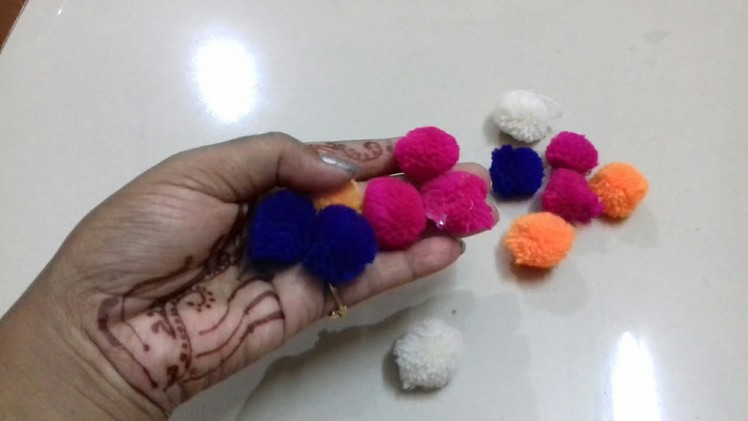 DIY. How to make easy pom pom hair accessories at home