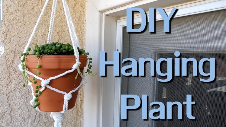 DIY Macrame - Hanging succulent plant