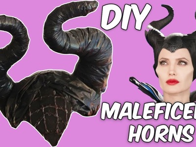 DIY MALEFICENT horns. HALLOWEEN HOMEMADE COSTUMS