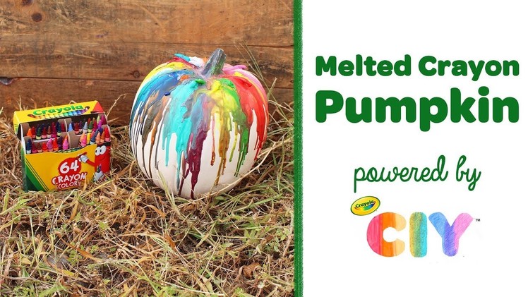 DIY Melted Crayon Pumpkin || Crayola CIY: Create It Yourself