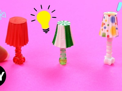 DIY Miniature Lamp for Dollhouse.Doll Accessories