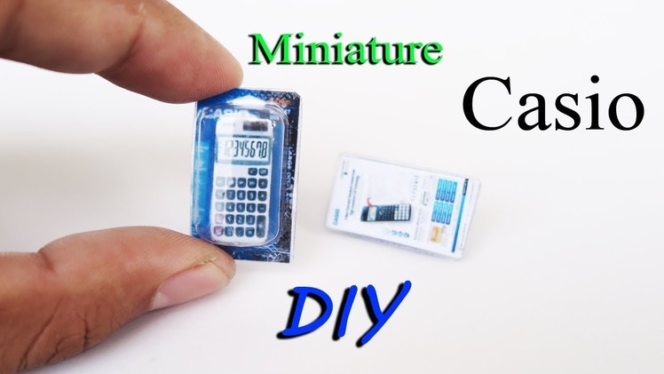 DIY Miniature Realistic Casio Calculator | Dollhouse | mini crafts ideas