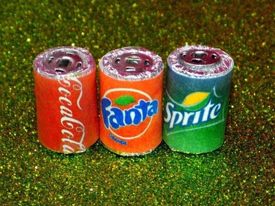 DIY Miniature Soda Cans - How to Make LPS Crafts, LPS Stuff, Doll Accessories & Dollhouse Things