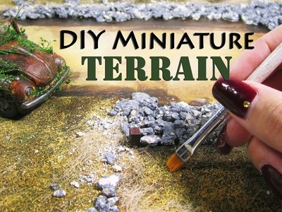 DIY Miniature Terrain (Haunted House)