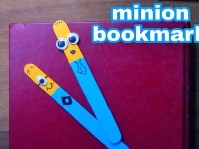 DIY: Minions bookmark (Easy popsicle bookmark )