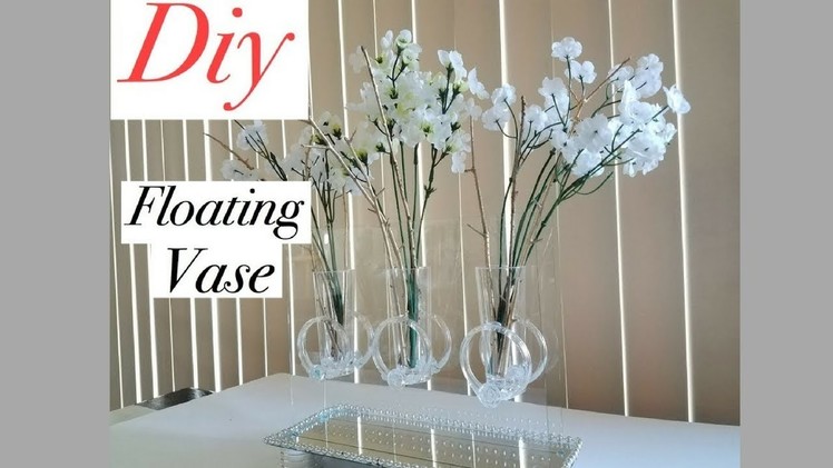 Diy Mirror Table Decor Floating Vase Using Dollar Store Items
