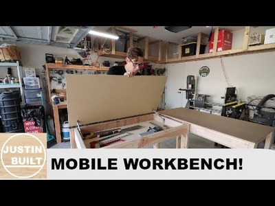 DIY Mobile Workbench With Hidden Storage!
