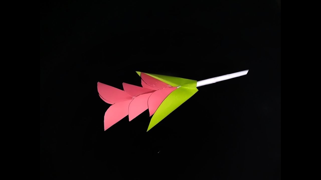 DIY Paper flower make a little children samia - kagojer ful