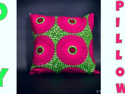 DIY- Pillow. Amari Creations. Ankara Pillow. Sewing for beginners. DIY PILLOW