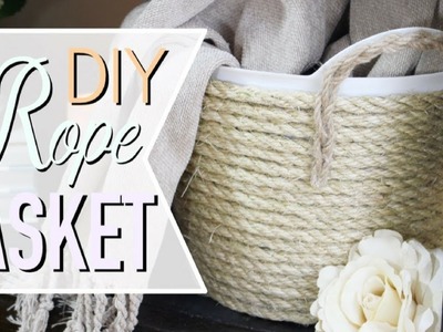 DIY | Rope Basket | Home Decor | AtHomeWithQuita
