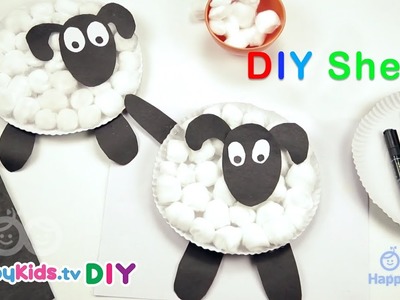DIY Sheep | Simple Crafts | Kid's Crafts and Activities | Happykids DIY