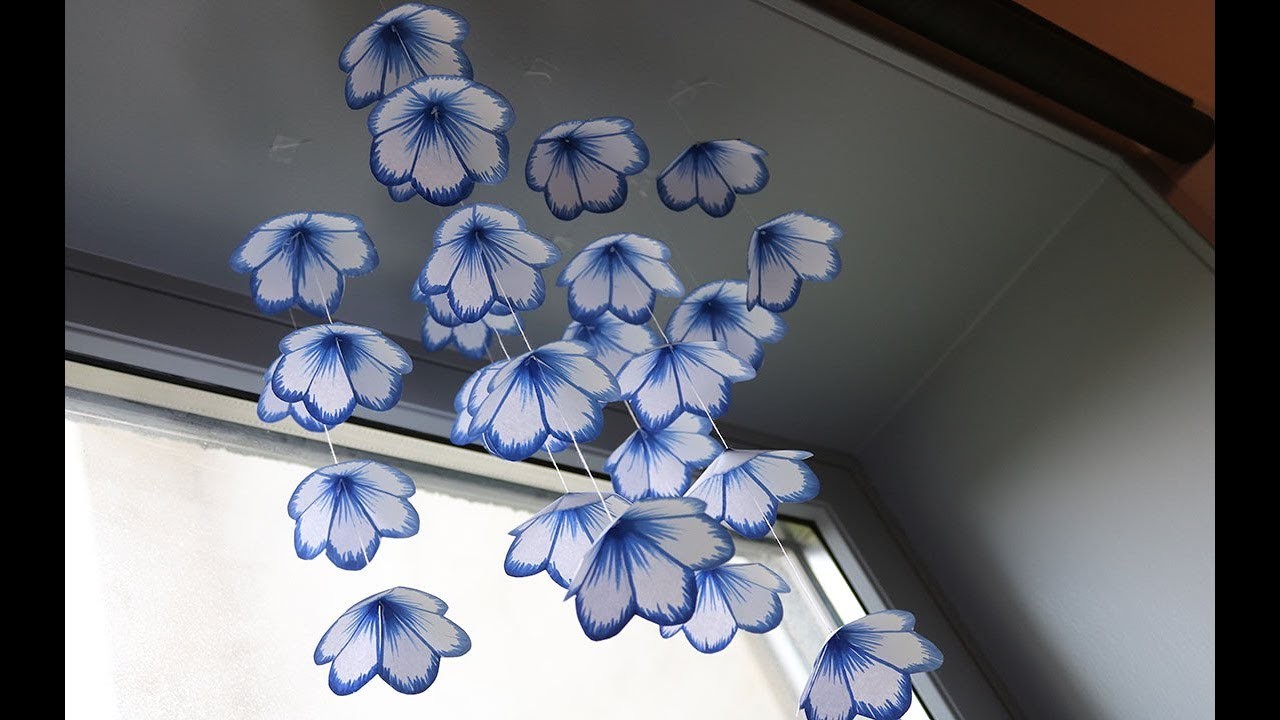 DIY Simple Home Decor - Hanging Flowers 2 - Handmade Decoration