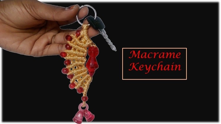 DIY Simple Macrame Keychain from Wastage macrame | #Design -3 | Watch Full Video