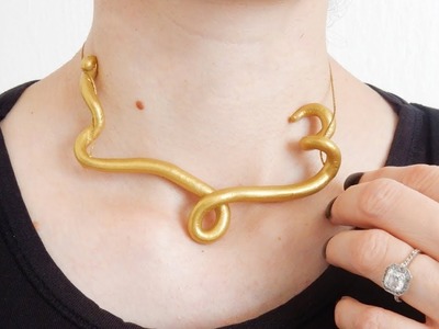 DIY Statement Snake Necklace