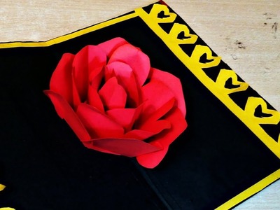 DIY Valentine's Day rose POP UP card, Crafts-Handmade Craft